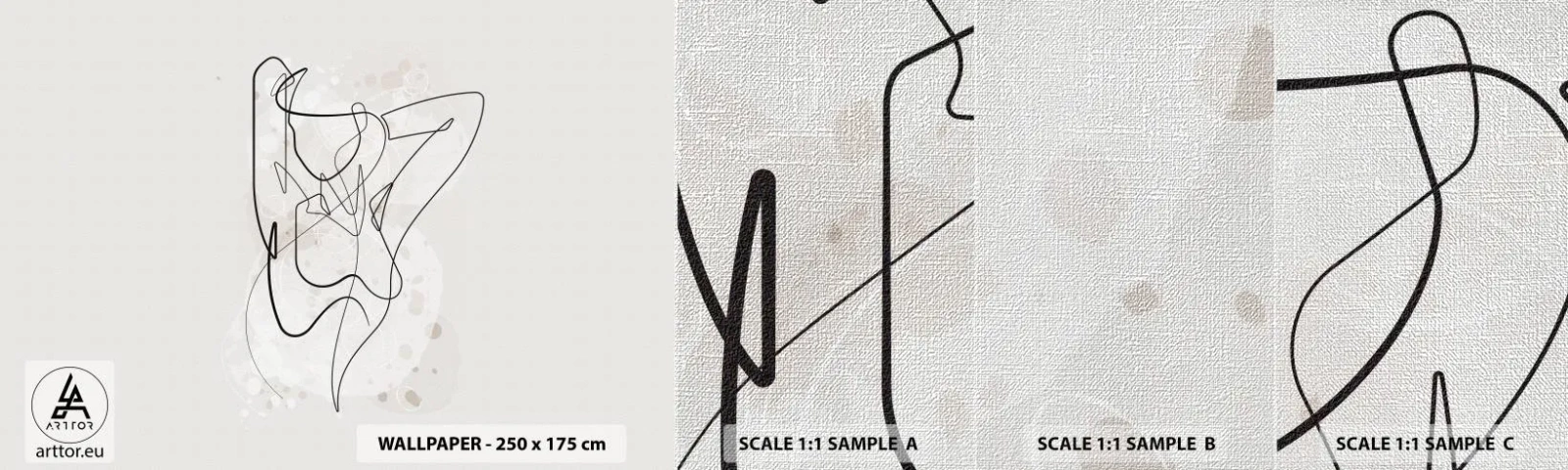 Mostră tapet Premium Canvas - Arta seducției - Femeie, Grafică, Bucată - 100x30 cm