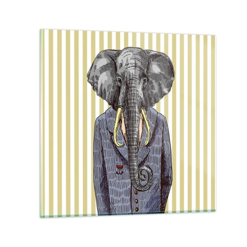 Tablou pe sticlă - Elegant prin natură - 30x30 cm