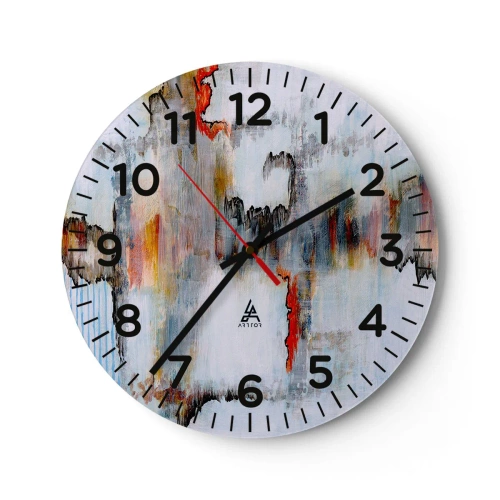 Ceas de perete - Ceas pe sticlă - Cu bățul pe apă - 40x40 cm