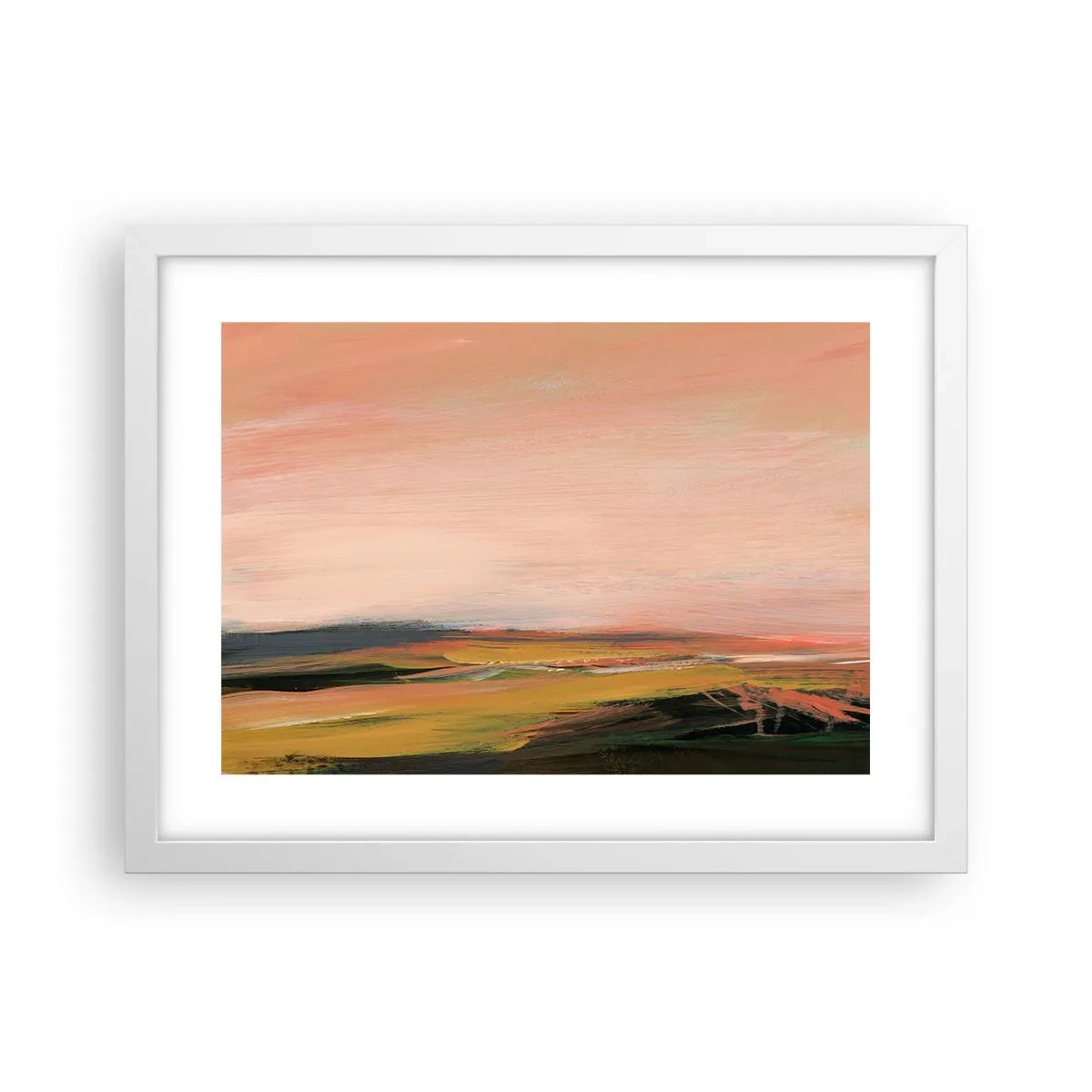 Poster în ramă albă - Tonalitatea de roz - 40x30 cm