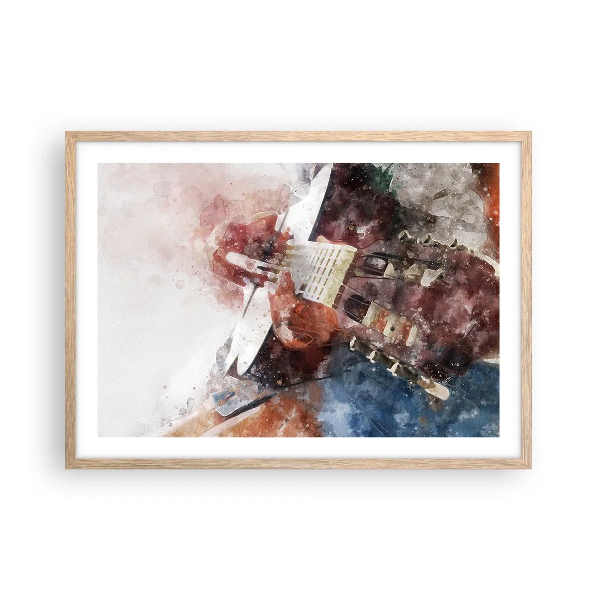 Poster în ramă de stejar deschis - Și ce părere ai? - 70x50 cm