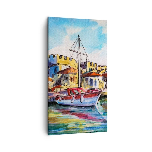 Tablou pe pânză - Curcubeu după-amiază - 45x80 cm