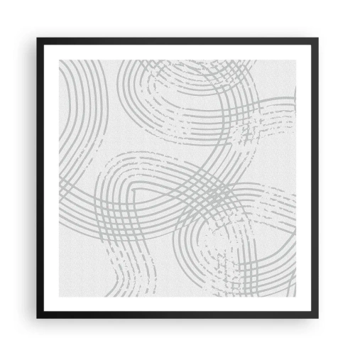 Poster în ramă neagră - Nu există o cale ușoară - 60x60 cm
