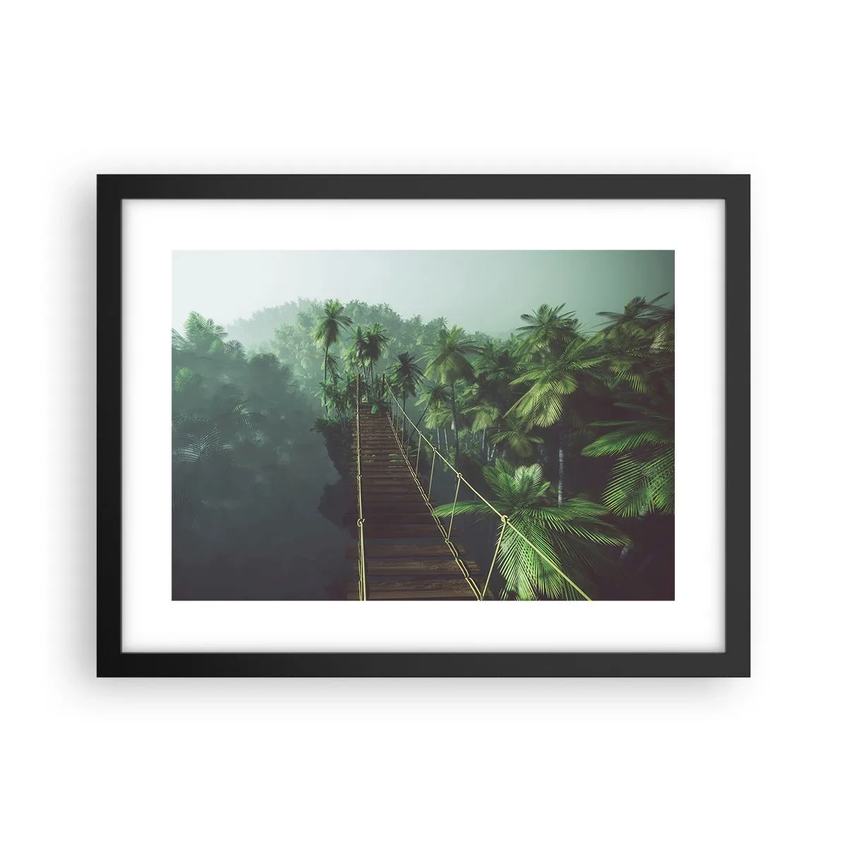 Poster în ramă neagră - Deasupra cazanului verde - 40x30 cm