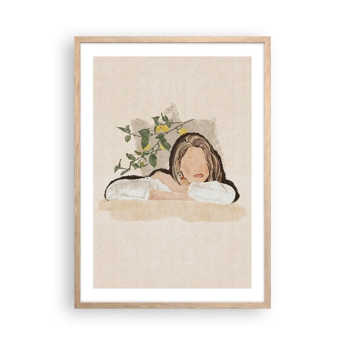 Poster în ramă de stejar deschis - Frumusețea sudului - 50x70 cm