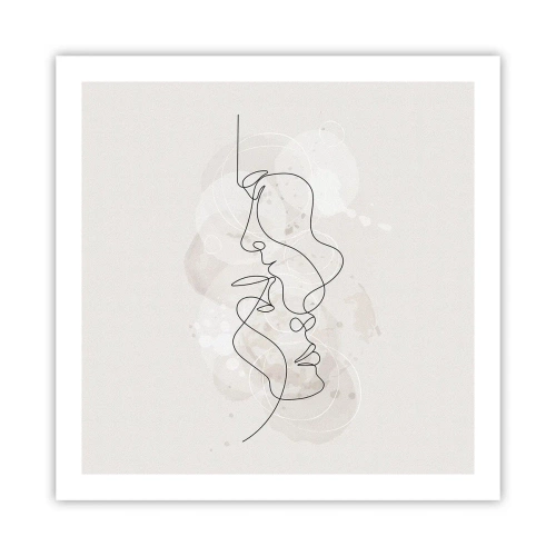 Poster - Încurcați într-o îmbrățișare - 60x60 cm