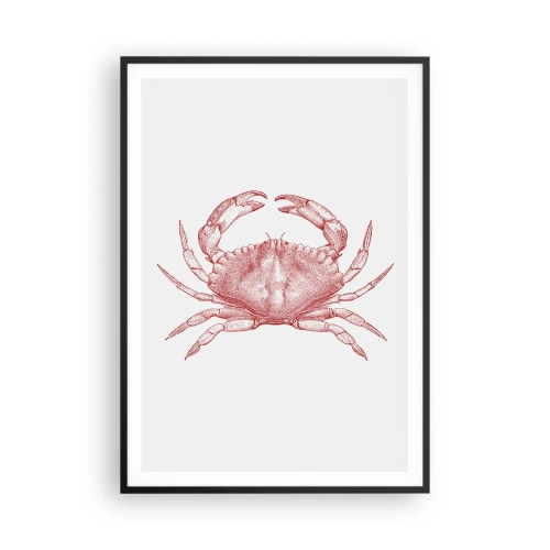 Poster în ramă neagră - Crab peste crabi - 70x100 cm