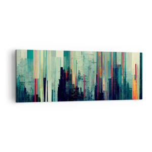 Tablou pe pânză - Oraș futurist - 140x50 cm