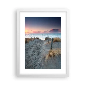 Poster în ramă albă - Ai revărsat un curcubeu cu splendoare radiantă... - 30x40 cm