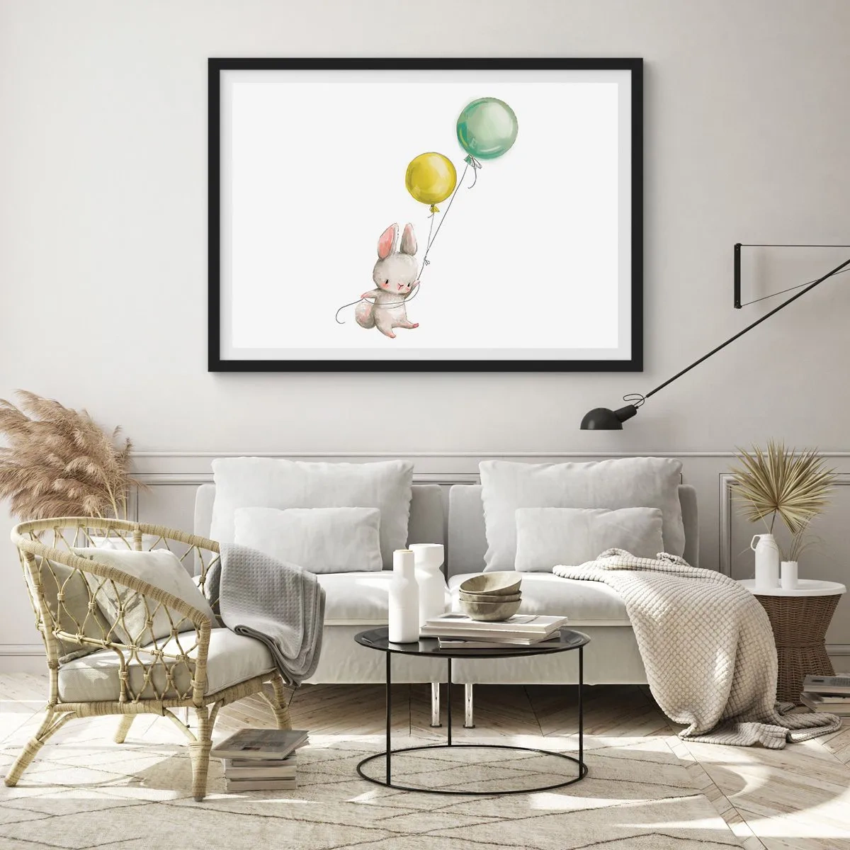 Poster în ramă neagră - Voi zbura și eu! - 100x70 cm