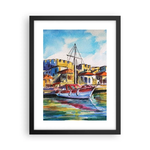 Poster în ramă neagră - Curcubeu după-amiază - 30x40 cm