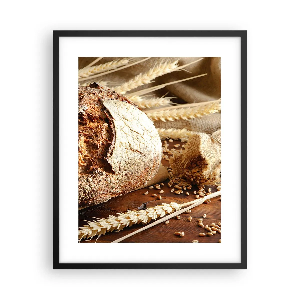 Poster în ramă neagră - Apetisantă, parfumată, crocantă - 40x50 cm