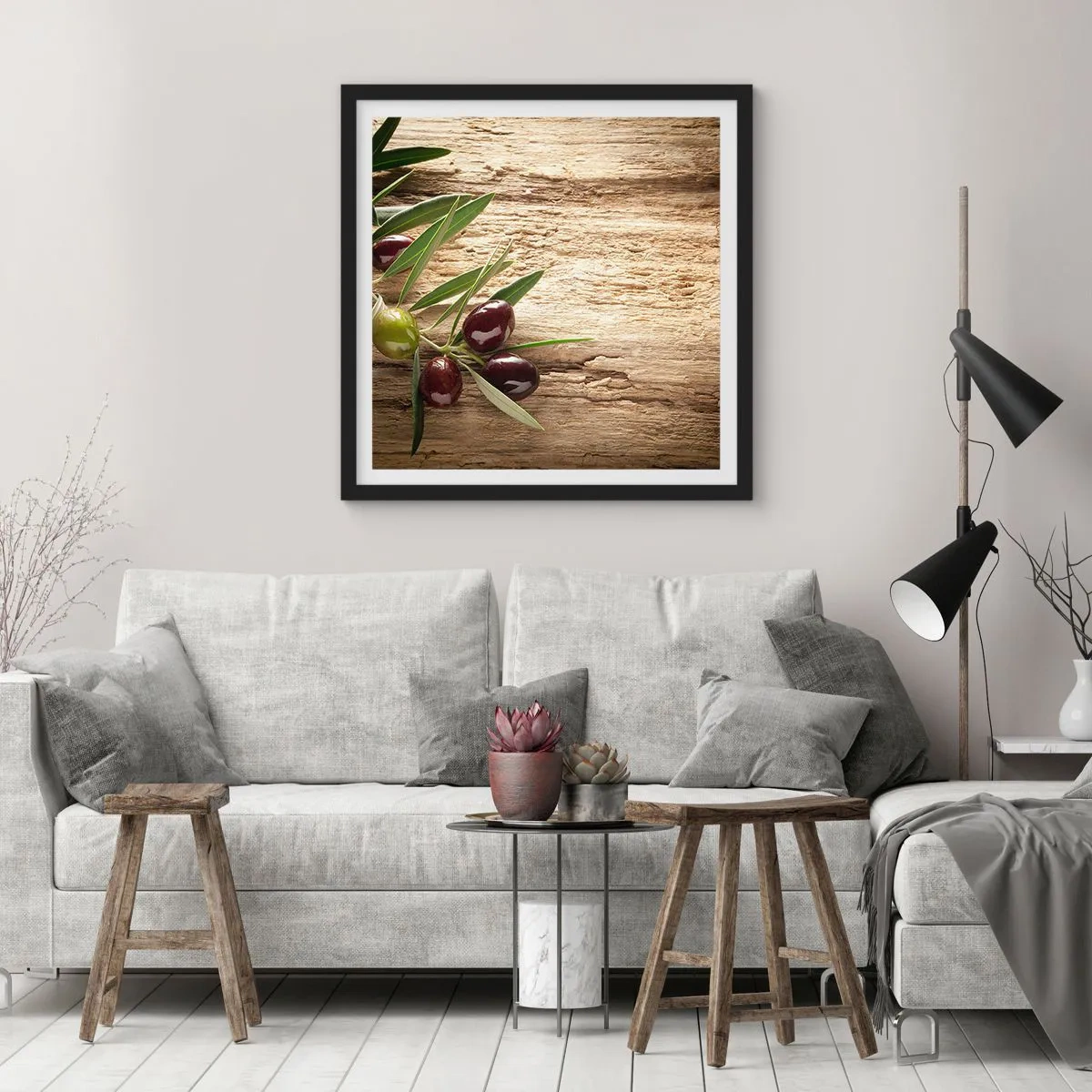Poster în ramă neagră - Direct din natură - 30x30 cm
