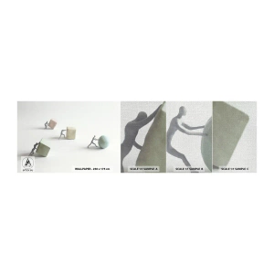 Mostră tapet Premium Canvas - Viața însăși - Abstracția, oameni, Muncă - 100x30 cm