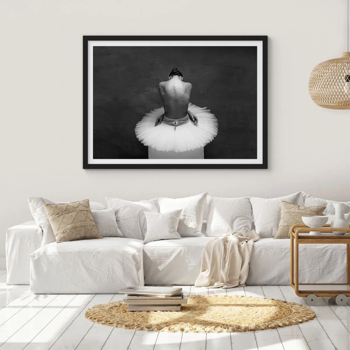 Poster în ramă neagră - Chiar înflorește - 70x50 cm