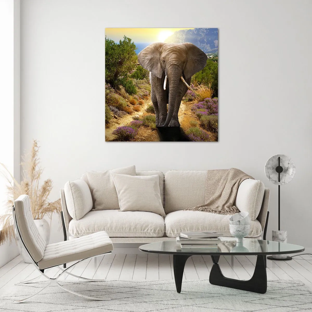 Tablou pe sticlă - Iată cum arăta Edenul - 60x60 cm