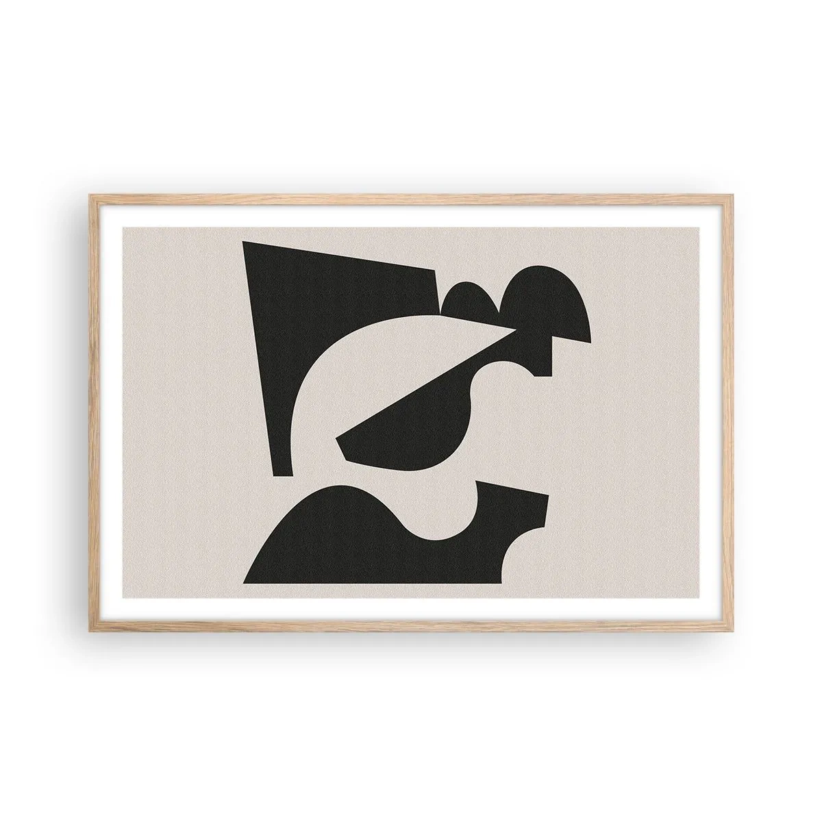 Poster în ramă de stejar deschis - Pentru autoasamblare - 91x61 cm