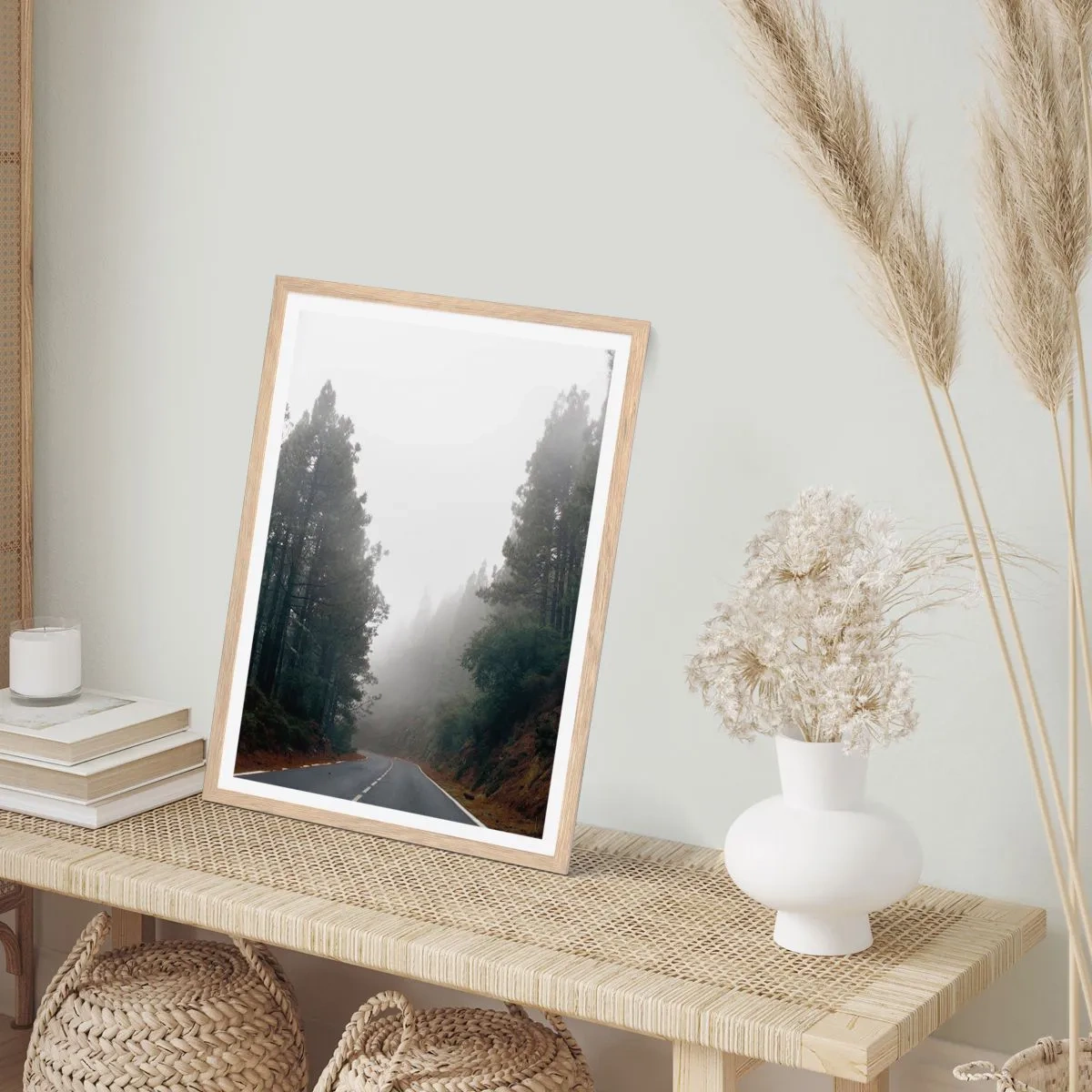 Poster în ramă de stejar deschis - O poveste din Pădurea Magică - 61x91 cm