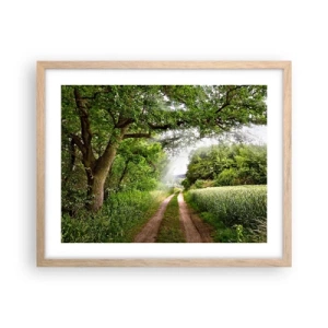 Poster în ramă de stejar deschis - Et in Arcadia ego - 50x40 cm