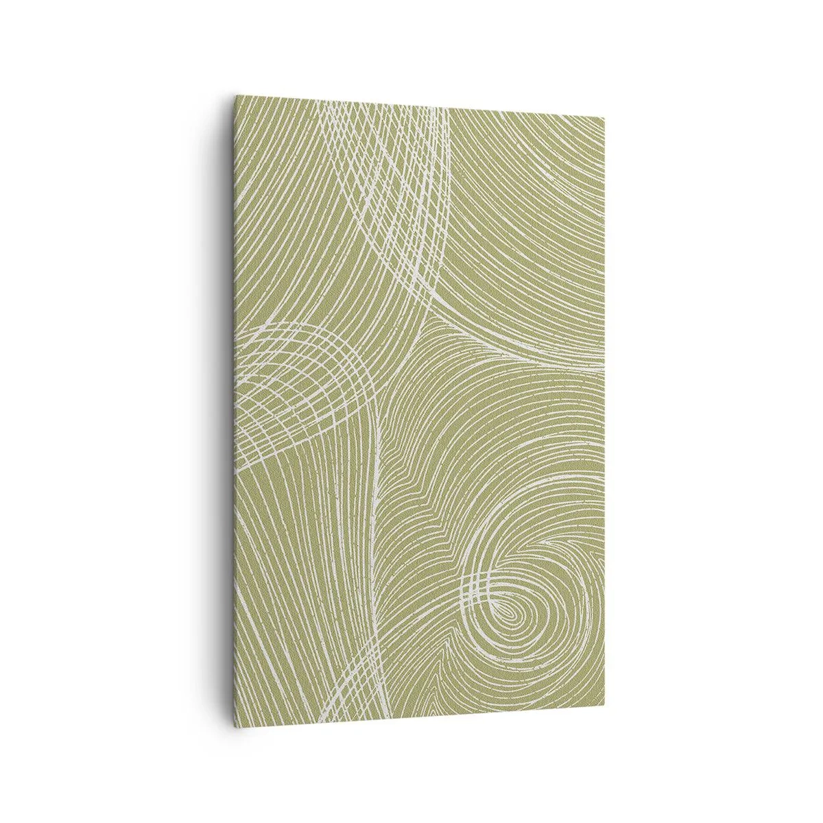 Tablou pe pânză - Abstracție complicată în alb - 80x120 cm