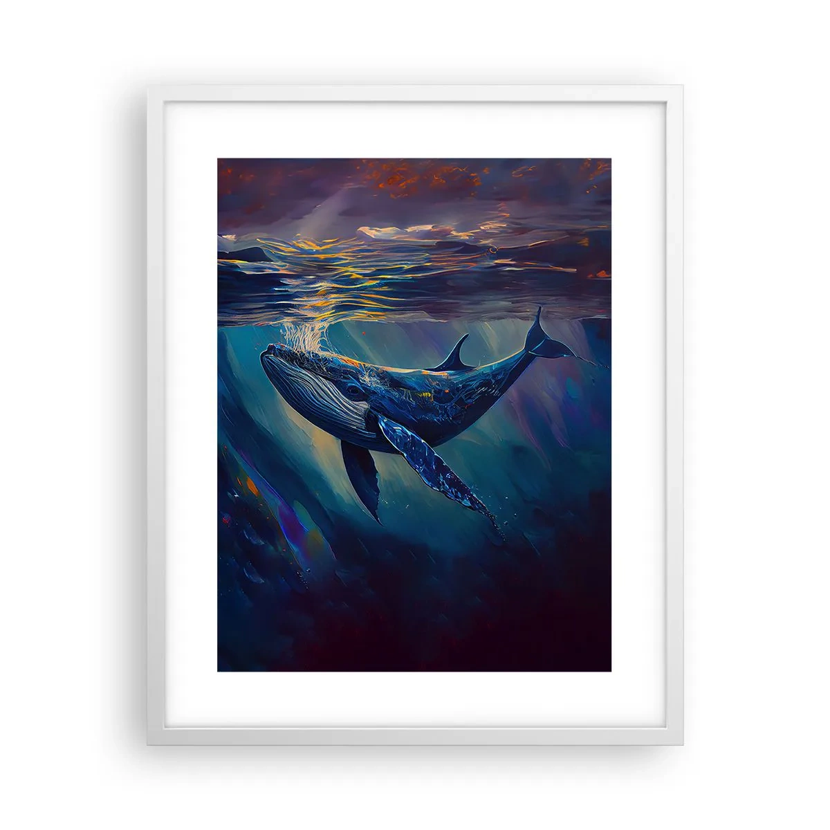 Poster în ramă albă - Bun venit în lumea mea - 40x50 cm