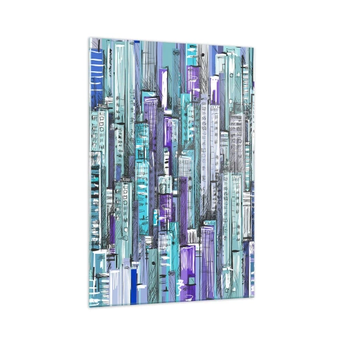 Tablou pe sticlă - Albastru din cer - 70x100 cm