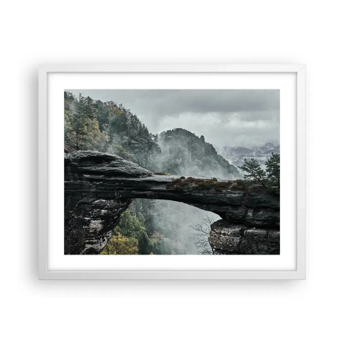 Poster în ramă albă - Aventura este pe cale să înceapă - 50x40 cm