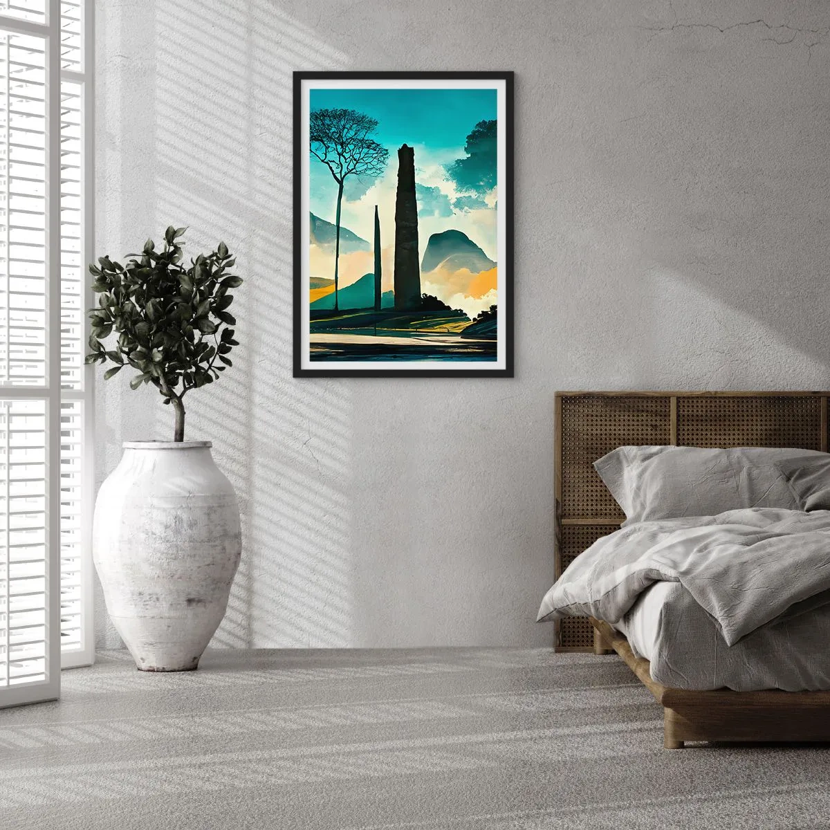 Poster în ramă neagră - Din ce în ce mai sus - 70x100 cm