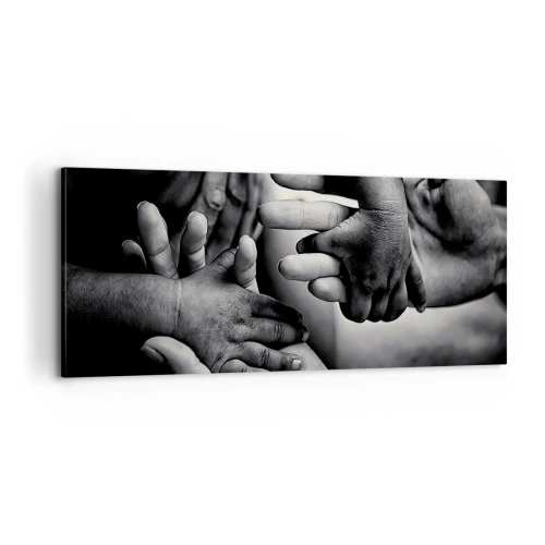 Tablou pe pânză - A fi om - 100x40 cm