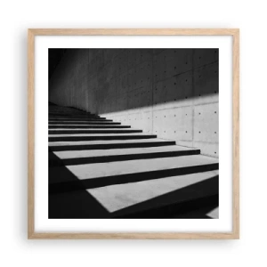 Poster în ramă de stejar deschis - Frumusețea brută a modernismului - 50x50 cm