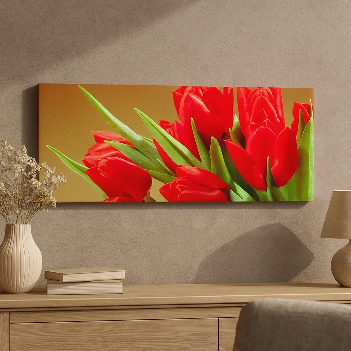 Tablou pe pânză - O explozie de bucurie de primăvară - 30x30 cm