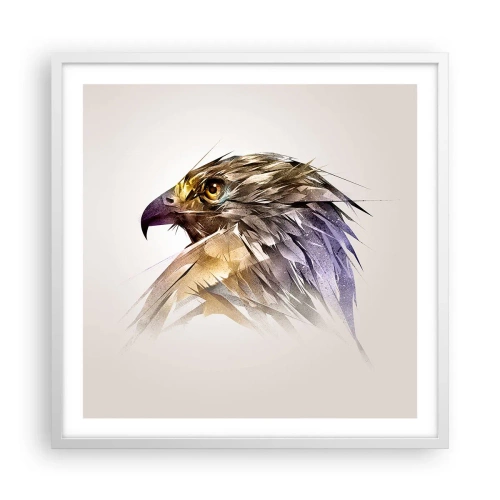 Poster în ramă albă - Portretul unui războinic - 60x60 cm