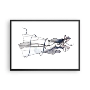 Poster în ramă neagră - Un studiu al atingerii - 70x50 cm