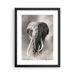 Poster în ramă neagră - Patriarh african - 30x40 cm