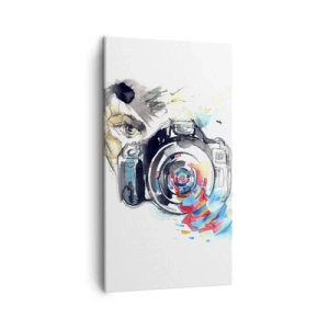 Tablou pe pânză - În ochiul obiectivului - 45x80 cm