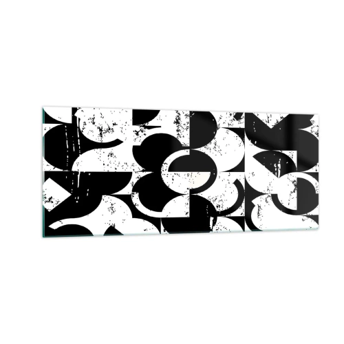 Tablou pe sticlă - Albul e alb și negrul e negru - 100x40 cm