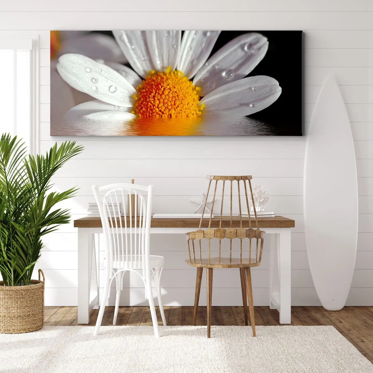 Tablou pe pânză - Răsăritul soarelui al Margaretei - 90x30 cm