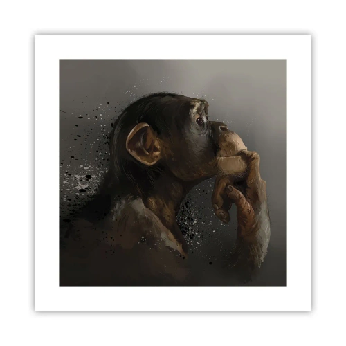 Poster - Cu siguranță, gânditorul - 40x40 cm