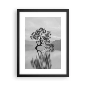 Poster în ramă neagră - Există o țară - 30x40 cm