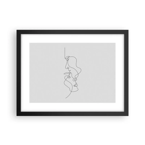 Poster în ramă neagră - Dorință vorace - 40x30 cm