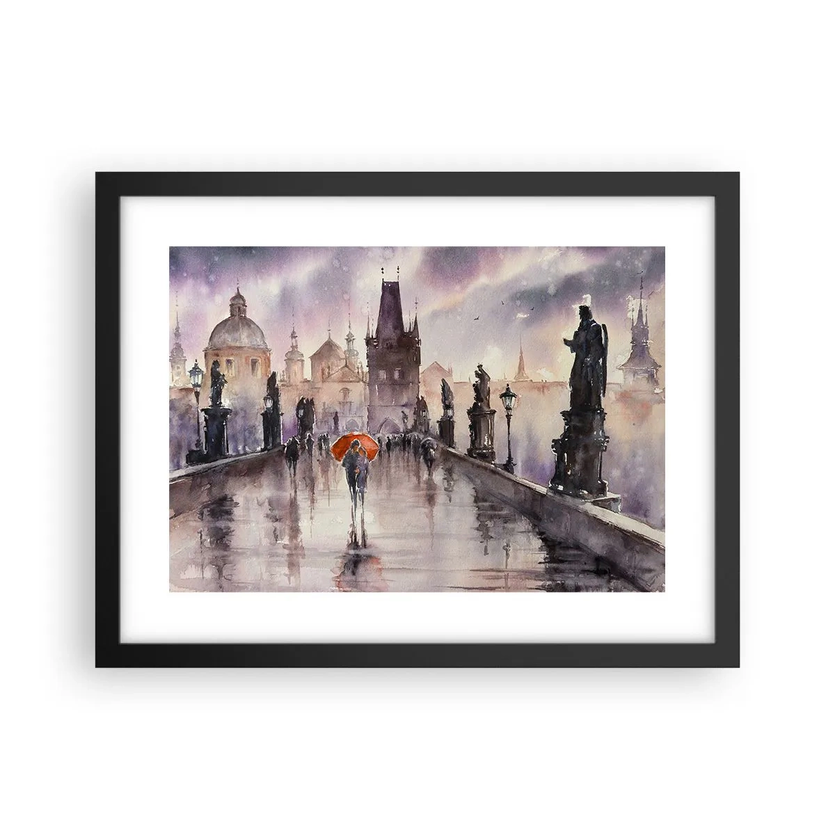 Poster în ramă neagră - Oamenii nu se schimbă - 40x30 cm