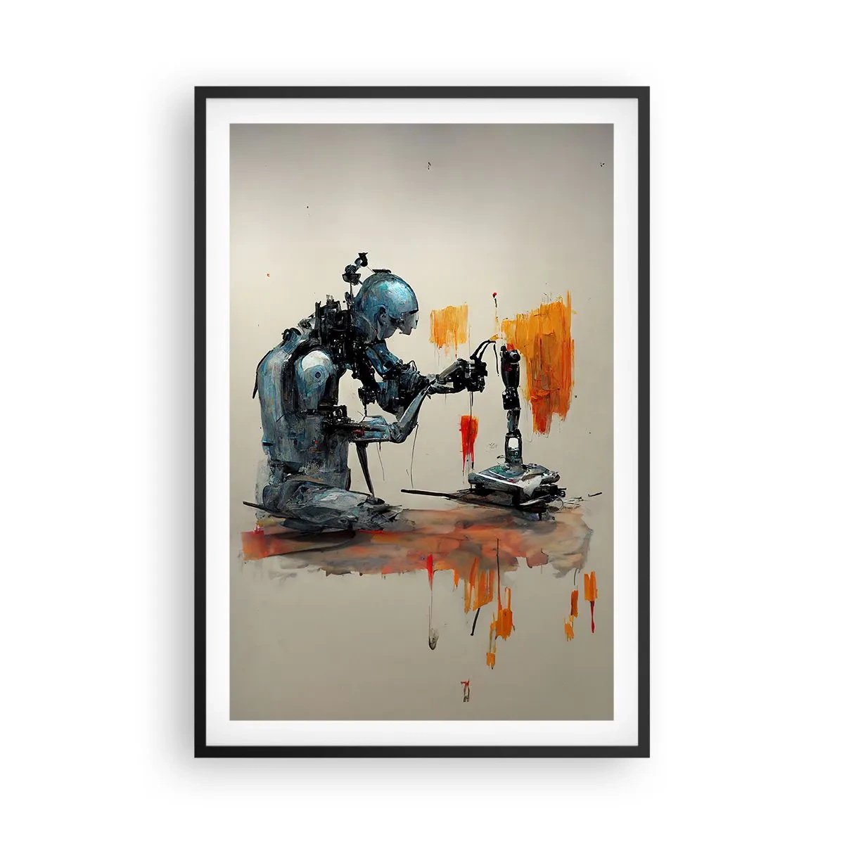 Poster în ramă neagră - Vine ziua de mâine..... - 61x91 cm