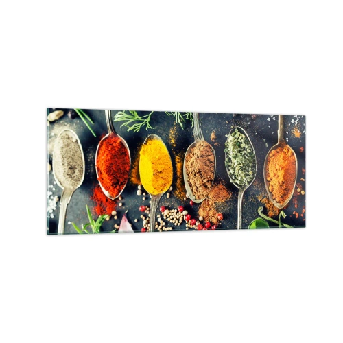 Tablou pe sticlă - Magie culinară - 120x50 cm