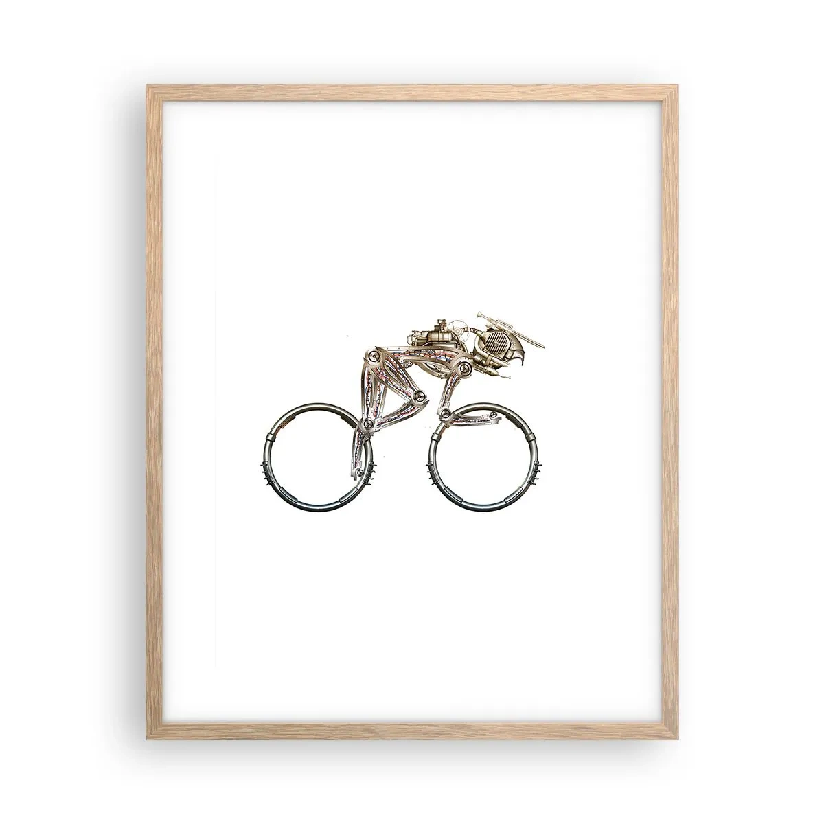 Poster în ramă de stejar deschis - O mașină grozavă - 40x50 cm