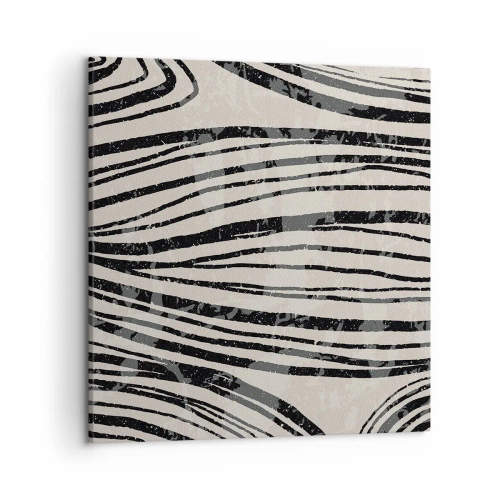 Tablou pe pânză - Deversare de linii - 50x50 cm