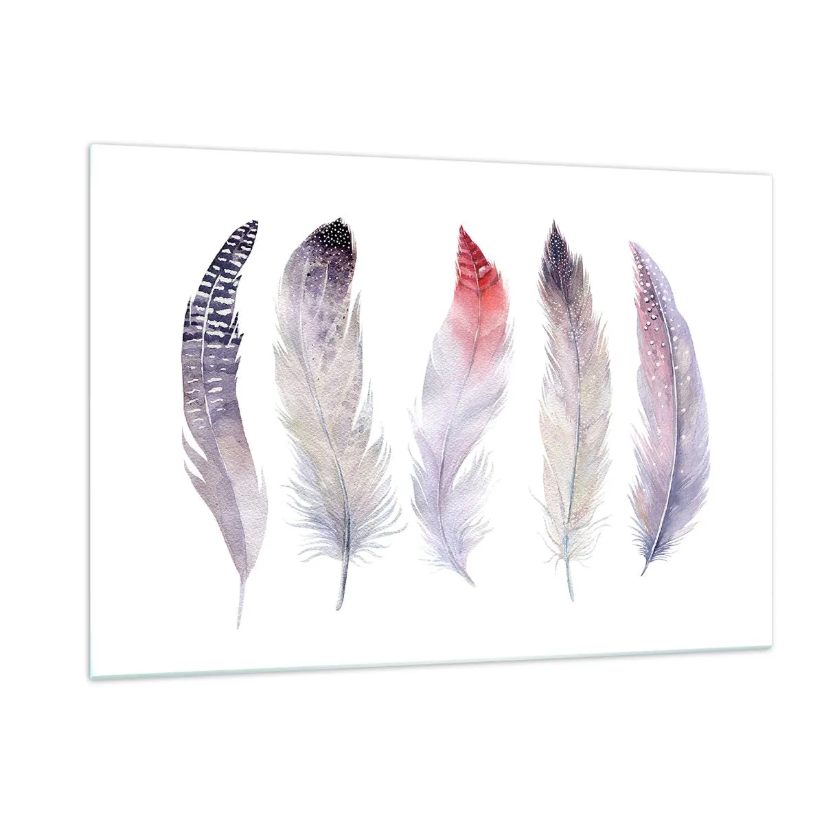 Tablou pe sticlă - Delicate ca o ceață multicoloră - 120x80 cm