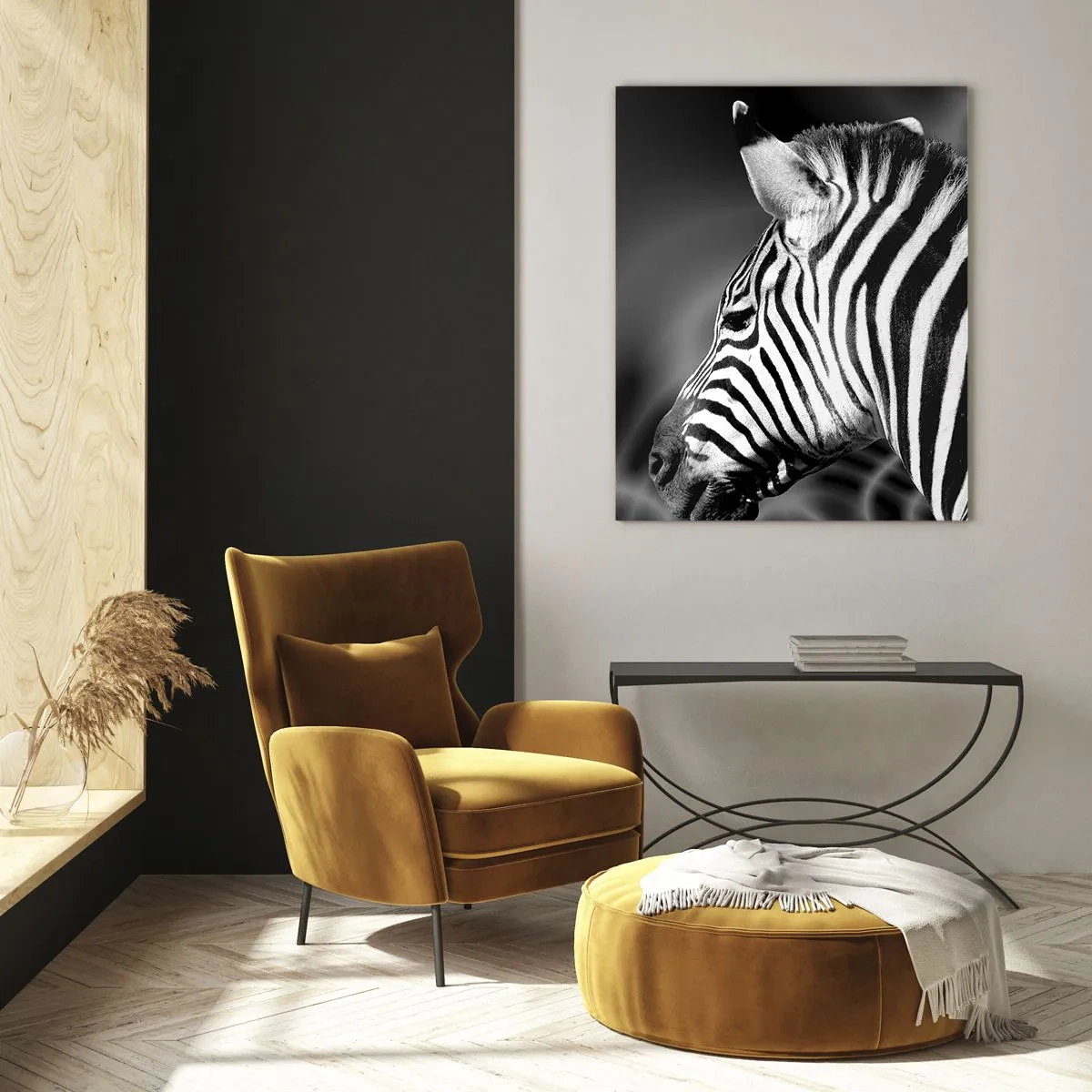 Tablou pe sticlă - Albul e alb și negrul e negru - 50x70 cm
