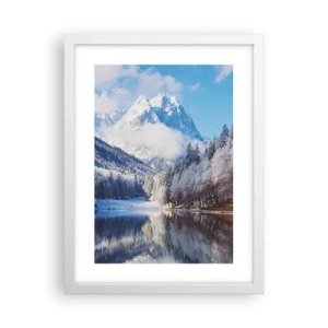 Poster în ramă albă - Veghe de zăpadă - 30x40 cm