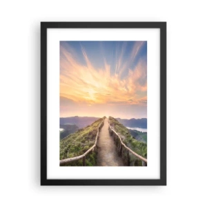 Poster în ramă neagră - Aproape de cer - 30x40 cm