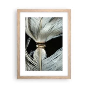 Poster în ramă de stejar deschis - ...și nu te voi părăsi.. - 30x40 cm